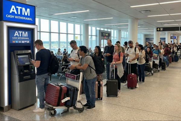 Geld abheben am Automaten